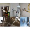 4Pcs Adjustable Pipe Bracket Pipe Clamps, Wall Mount Ceiling Mount