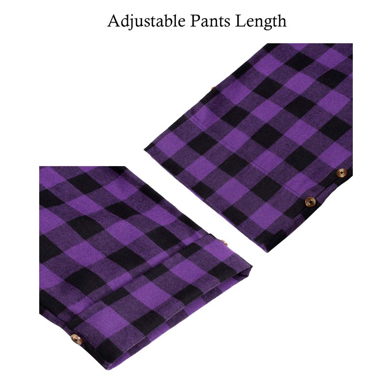 Alimens & Gentle Mens Heavyweight Flannel Plaid Pajama Pants 100%