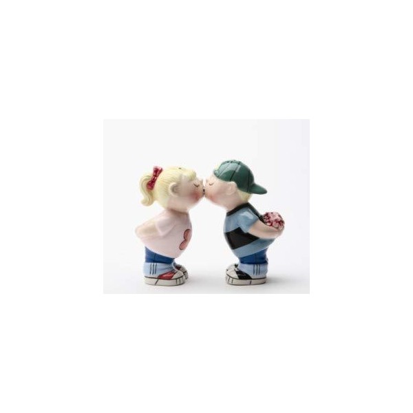 First Kiss First Date Salt & Pepper Shakers Set S/P by Pacific Trading