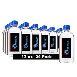 Resway Distilled Water | 12 oz 24 Pack H2O Travel Bottles for Resmed, Respironics Machines, Humidifier, Multi Use | Medical Supplies for Vacation | Clean, Travel-Friendly