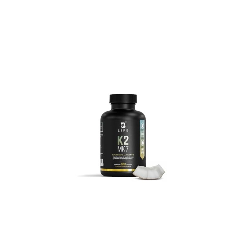 B Life Vitamina K2 MK7 con 300 cápsulas
