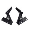 Folding Support Hinges, 80 Degree Spring Loaded, Black Metal Cabinet