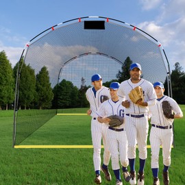 KAIDIDA Baseball Batting Cage 13 X 10 X 8 FT Portable Softball Batting Net Cages for Backyard Training Outdoor Hitting Cage