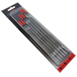 ZWIM Fishing - 6 Pack of Unloaded Waggler Floats Classic Clear Crystal with Hi-Viz Red Tips (13cm to 23cm) - For Most types of Coarse Fishing [21-0006]