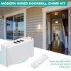 Saillong Wired Doorbell Chime with 2 Lighted Push Buttons, 16V