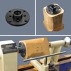 DEEFIINE 4" Wood Lathe Steel Faceplate Chucks,Faceplate for Wood Lathe,Lathe