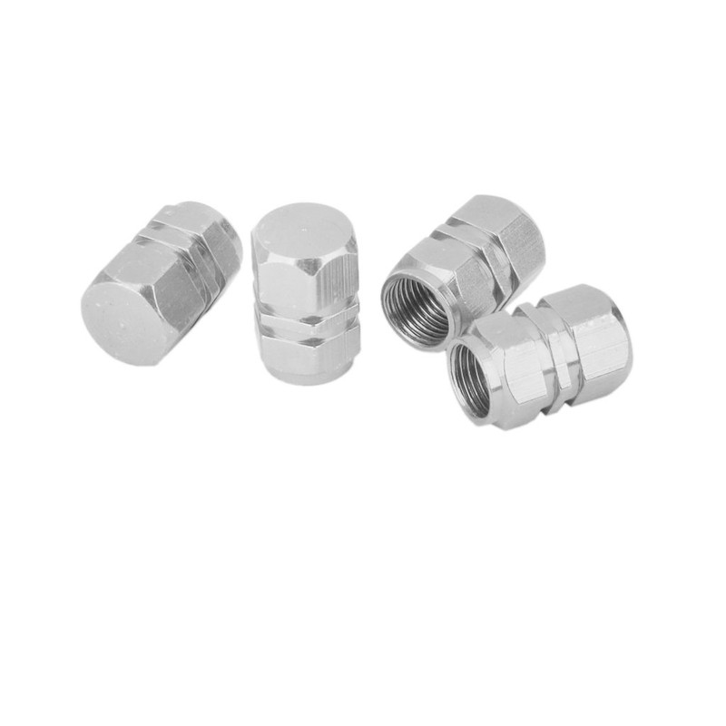 4 x Aluminium Valve Caps Air Valve Caps Tyre Valve