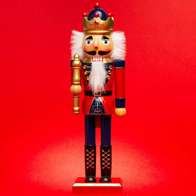 Sikora NK-D Elaborately Designed Decorative Nutcracker Figurine Made of Wood,