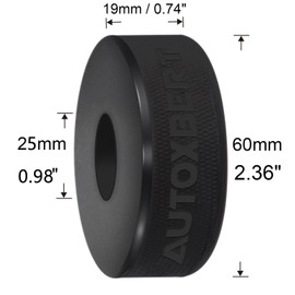 Rubber Bottle Jack Pad Protector Adapter Jack Lift Pad Point Support Block Car Jacking Tool Pinch Weld Side Lifting Disk 0.98" 25mm Hole for Most 3-4 Ton Bottle Jacks