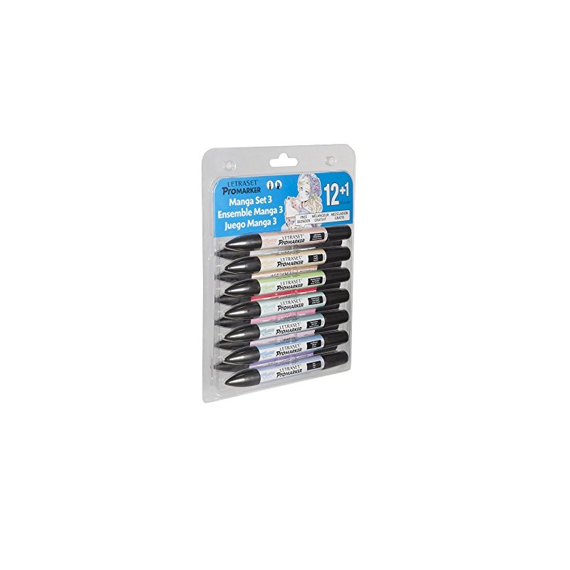 Letraset ProMarker Manga Expansion Pack, Set No.3 (12 Colours and