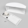 Lindby 'Pacon' (Splash-proof (Modern) in Aluminium Stainless Steel (1 Bulb,