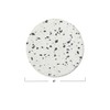 Main + Mesa Round Terrazzo Coasters, White, Set of 4