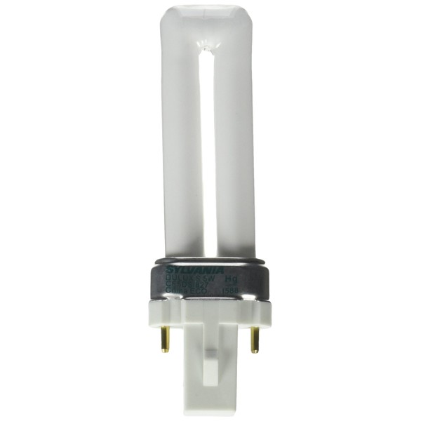 Sylvania 20479 - CF5DS/827/ECO/BL/1 Single Tube 2 Pin Base Compact Fluorescent Light Bulb