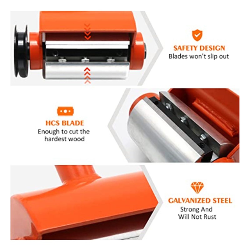 Ejoyous Log Peeler Debarker Multifunctional Chainsaw Debarking Attachment, Efficient Wood