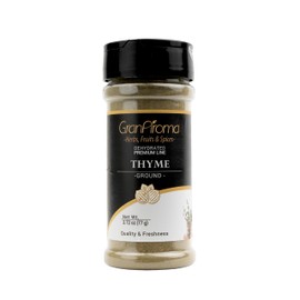GranAroma Ground Thyme, Traditional Herb, Aromatic (2.72 Ounce)
