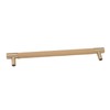 Cabinet Door Handle 224MM Hole Pitch Leather Brass Light Luxury