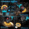 Hlrmsat Cordless Angle Grinder 5-Inch,21V Brushless Power Grinder Tool with