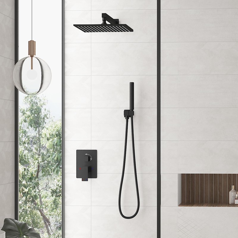Hoimpro 12 Inch Square Rain Shower Head