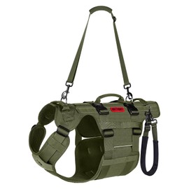 OneTigris Dog Lift Harness for Large Dogs, Dog Hip Support Brace, Full Body Lifter with Handles Invictus Multifunctional Mobility Assistance Vest for Back Legs (Green, Large)