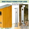 Blulu 2 Sets Bird House Hanger Bracket Stable Rust Proof