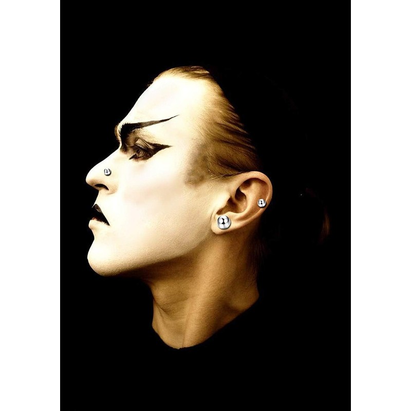 KALVICA 8 Pairs Stainless Steel Ball Stud Earrings Screw Back