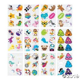 FUN TATTOO ASSORTMENT - Apparel Accessories - 360 Pieces