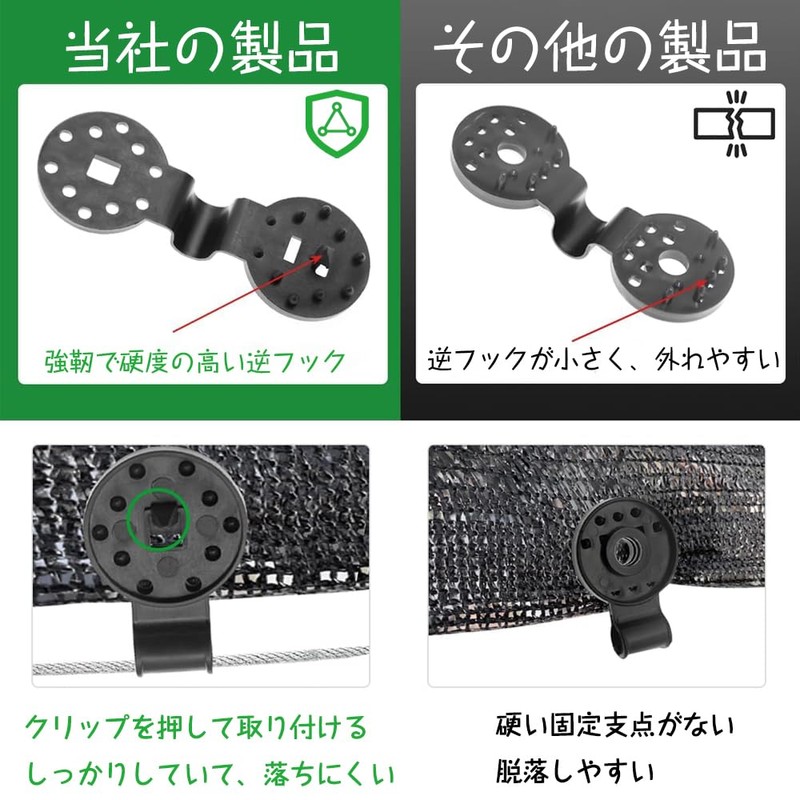 Net Clips, Sunshade Clips, Bird Prevention Netting Clips, Sunshade, Fasteners,