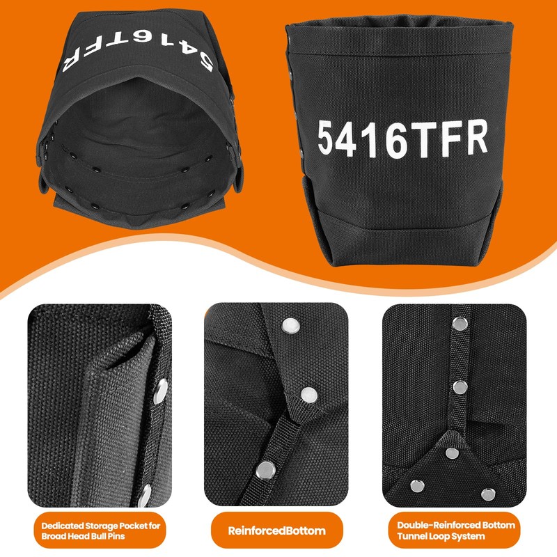 Phlosiyz Heavy-Duty Tear-Resistant Tool Bag with Reinforced Canvas,Flame Retardant Tool