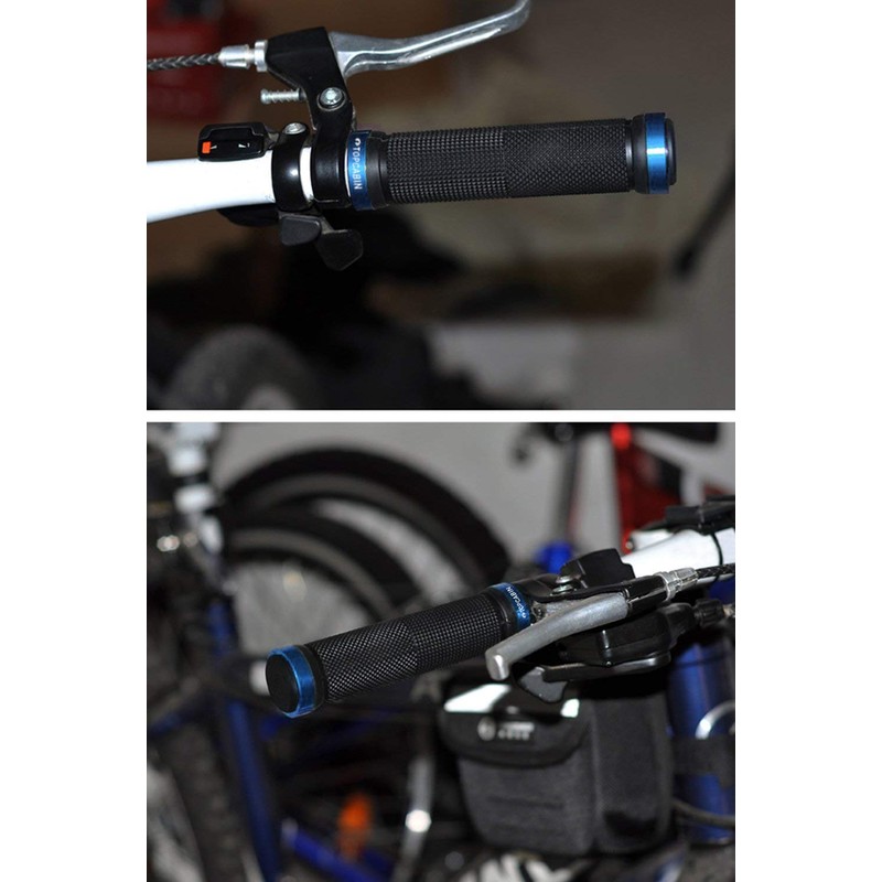 TOPCABIN Bike Grips Double Lock on Locking Bicycle Handlebar Grips
