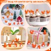 Geelin 50 Pcs Mini Resin Fox Ducks Bulk Cute Fox