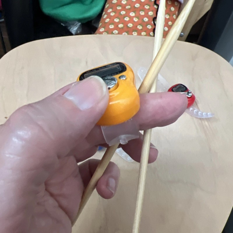 Digital Stitch Row Counter Ring Push For A Row/Stitch Has