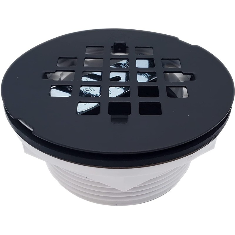 Westbrass A206P-62 2" No-Caulk PVC Compression Shower Drain with 4-1/4"