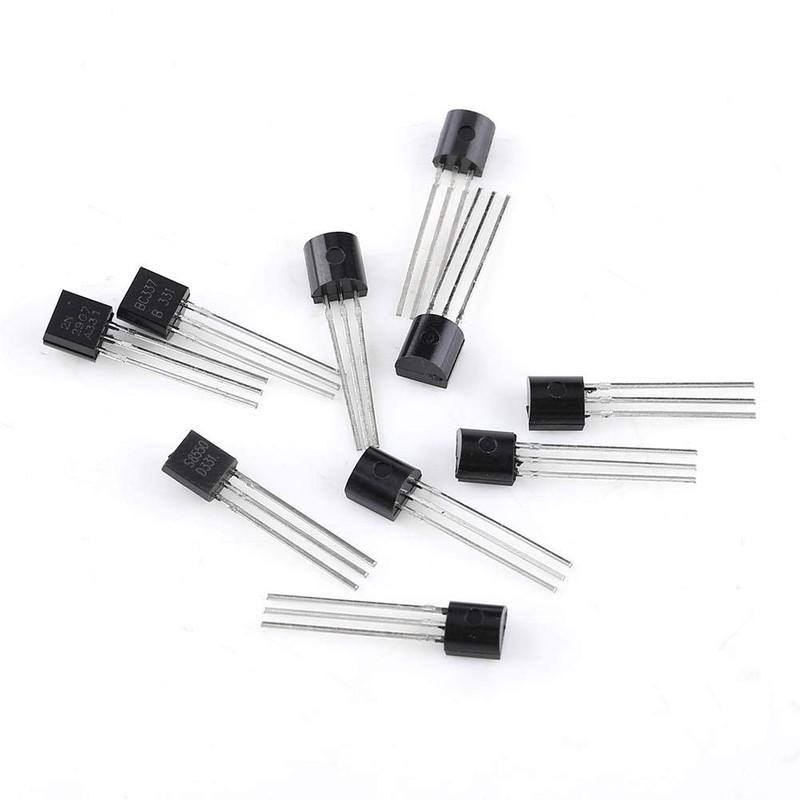 200 pieces 10 values silicon transistors assortment BC337, BC327, 2N2222,