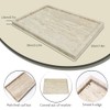 FutureStone Natural Travertine Marble Luxury Tray,12 x 8 inch for