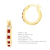 Carissima Gold Women's 9ct Yellow Gold 14mm Red and White