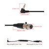 GELRHONR Right Angle 3-Pin Mini XLR to 3.5 mm Coiled