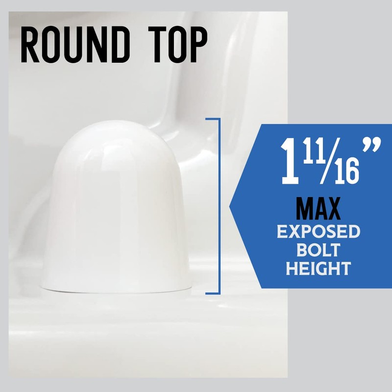 Stinky John's Tall Toilet Bolt Caps - Universal Fit with