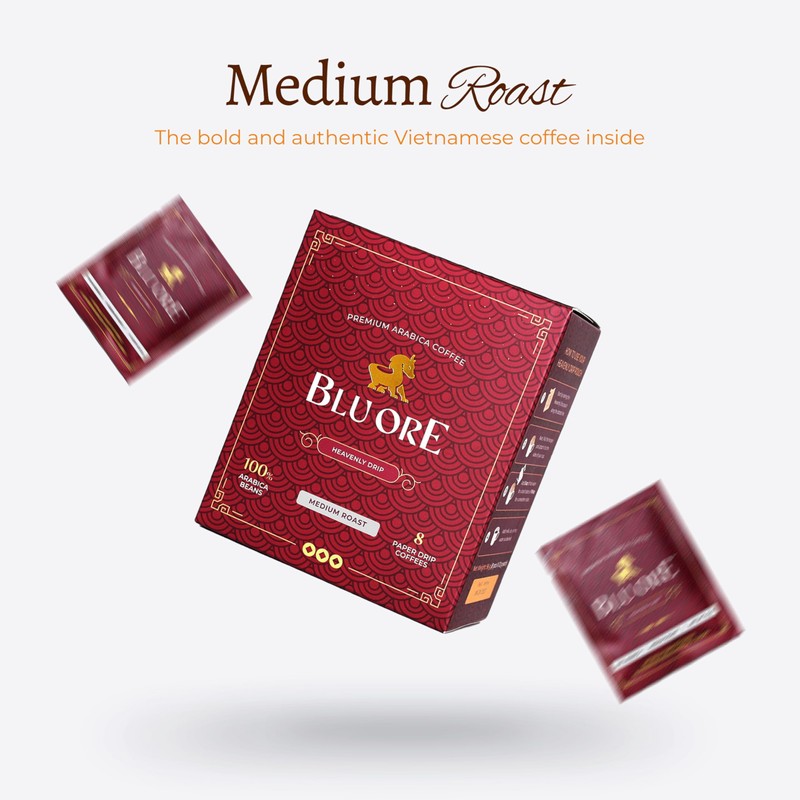 Blu Ore Premium Vietnamese Coffee - Single Serve Pour Over
