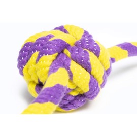 Roscoe's Pet Products Braided Rope Ball with Two Knots Toy for Dogs. Safe and Non-Toxic