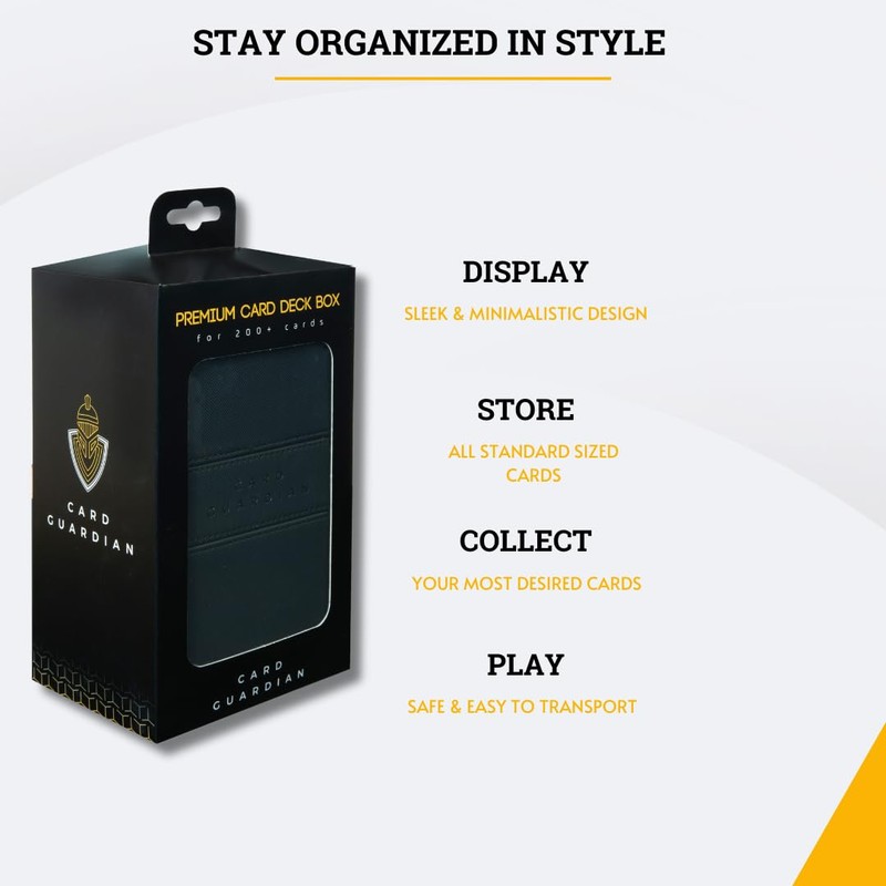 Card Guardian - Premium Double Deck Box for 200+ Cards