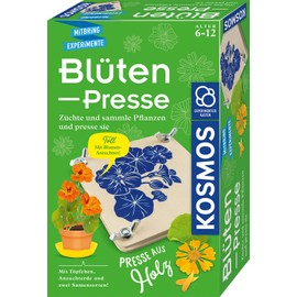 KOSMOS 658175 Flower Press, Wooden Flower Press, Leaf Press for Children from 6 Years, Flower Press, Plant Press, Craft and Gift Idea