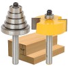 YONICO Rabbet & Bearing Router Bit Set 1/2-Inch Height with