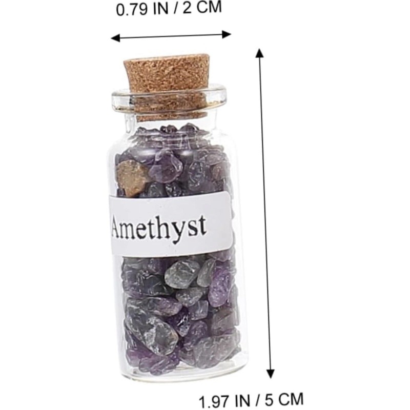 12 Packs Gemstone Bottles 12 Bottles Of Natural Crystal Stone
