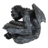 Notre Dame Horned Gargoyle With Spell Book Statue Demonic Bibliography
