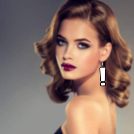 CHOORO Punctuation Mark Earrings Exclamation and Question Mark Earrings Large Statement Punctuation Mark Earrings Asymmetric Punctuation Earring (Mark Earrings)