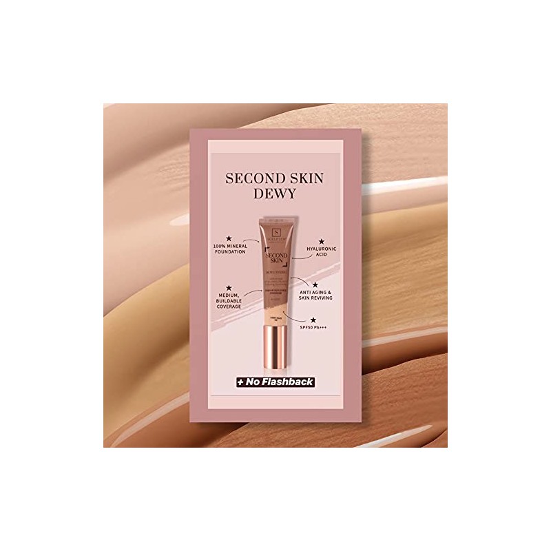 Sculpted by Aimee Second Skin Dewy Liquid Face Foundation, 32ml