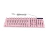 Gaming Keyboard USB Round 104 Keycaps Backlit Ergonomic Fodable Feet