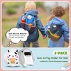 (2 Pack) Compatible with AirTag Holder for Kids, Soft Silicone