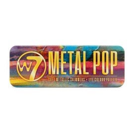 W7 Eyeshadow Palette with Metal Pop Soft Metallic Shimmers for Eyes Colour 15.6g