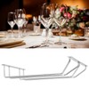Stainless Steel Double Row Wine Glass Stemware Rack Hanging Stemware